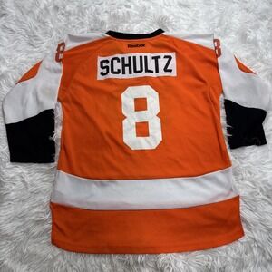 Dave Schultz #8 Philadelphia Flyers Reebok Vintage Hockey Jersey Kids Youth L XL